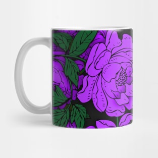 Purple Peonies Mug